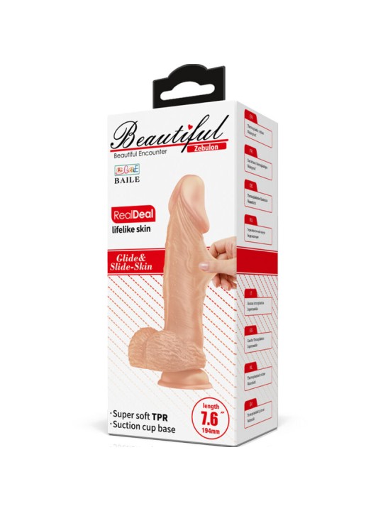 BAILE - SCHÖNE BEGEGNUNG ZEBULON FLEXIBLER REALISTISCHER DILDO 19,4 CM