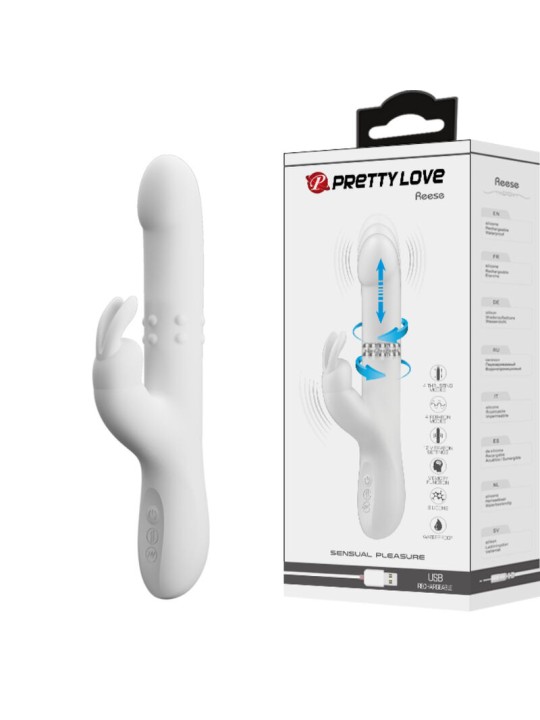 PRETTY LOVE - REESE VIBRATOR MIT SILBERNE ROTATION