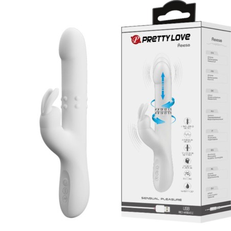 PRETTY LOVE - REESE VIBRATOR MET ROTERENDE ZILVER