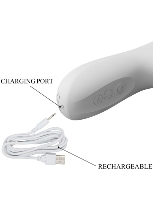 PRETTY LOVE - REESE VIBRATOR MIT SILBERNE ROTATION