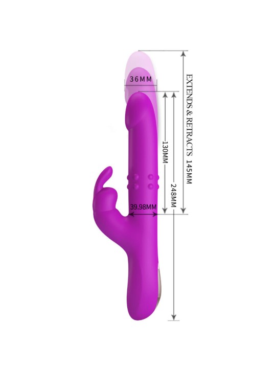 PRETTY LOVE - REESE VIBRATOR MIT LILA ROTATION