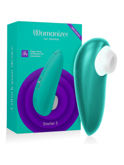 WOMANIZER - ESTIMULADOR CLITORIAL STARLET 3 TURQUESA