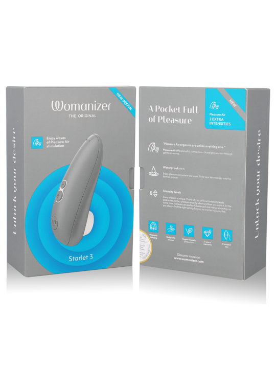 WOMANIZER - STARLET 3 KLITORALSTIMULATOR GRAU