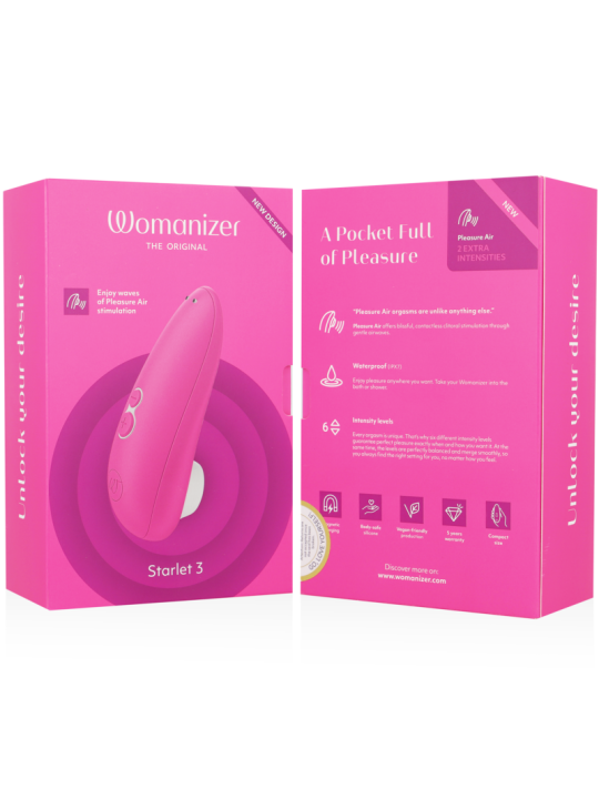 WOMANIZER - STARLET 3 KLITORALSTIMULATOR ROSA