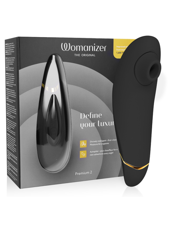 WOMANIZER - PREMIUM 2 ESTIMULADOR DE CLÍTORIS NEGRO