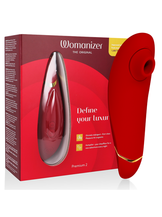 WOMANIZER - PREMIUM 2 ESTIMULADOR DE CLÍTORIS BURDEOS
