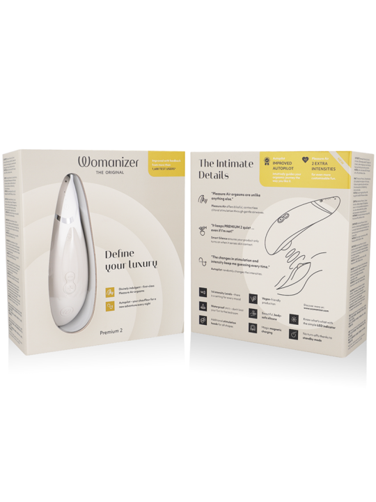 WOMANIZER - PREMIUM 2 CLITORIS STIMULATOR GRIJS