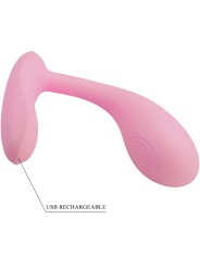 PRETTY LOVE - BAIRD G-SPOT 12 VIBRAÕES RECARREGVEL ROSA APLICATIVO