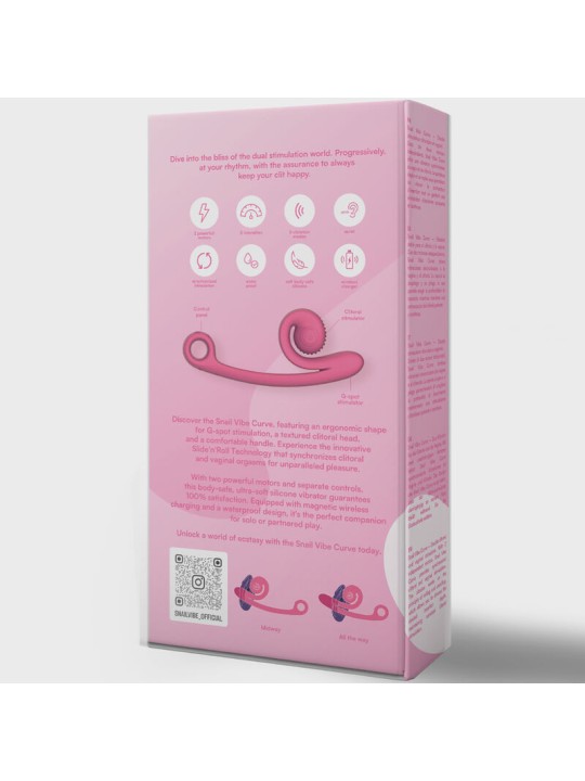 SNAIL VIBE - CURVE VIBRATOR ROZE