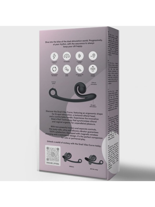 SNAIL VIBE - CURVE VIBRATOR SCHWARZ