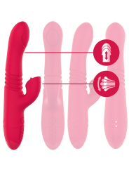 INTENSE - DUA MULTIFUNCTION RECHARGEABLE UP & DOWN VIBRATOR WITH RED T