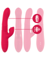 INTENSE - DUA MULTIFUNCTION RECHARGEABLE UP & DOWN VIBRATOR WITH RED T