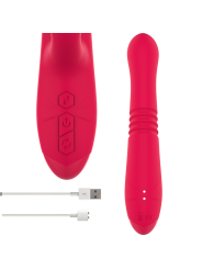INTENSE - DUA OPLAADBARE MULTIFUNCTIONELE VIBRATOR OP & NEER MET RODE 