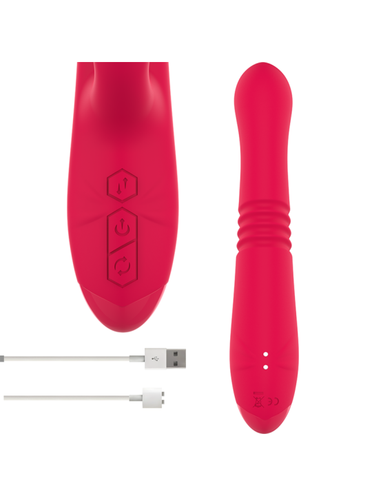 INTENSE - DUA VIBRADOR MULTIFUNCIÓN RECARGABLE UP & DOWN CON LENGUA RO