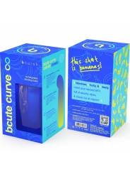 B SWISH - VIBRATORE RICARICABILE IN SILICONE BLU BCUTE CURVE INFINITE 