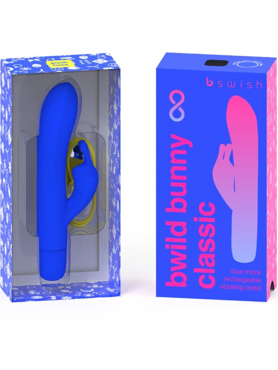 B SWISH - BWILD BUNNY INFINITE CLASSIC RECARREGVEL VIBRADOR AZUL SILIC