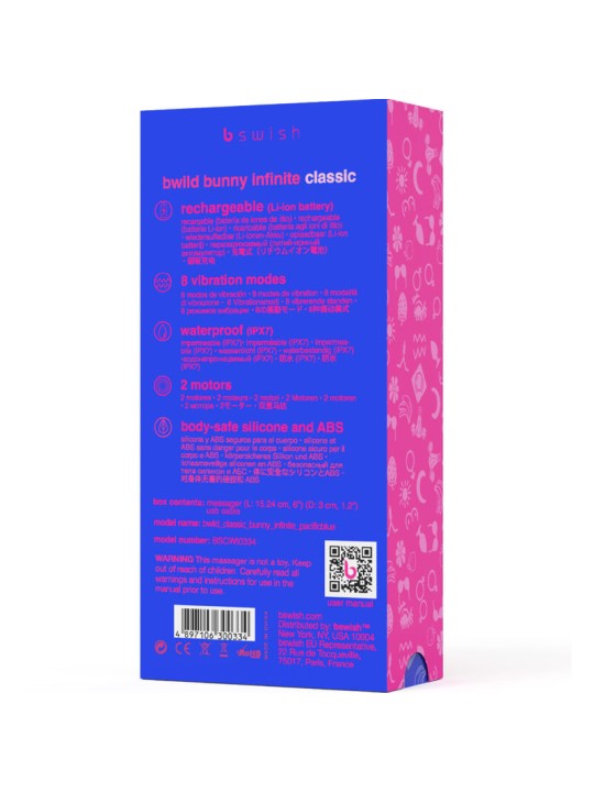 B SWISH - BWILD BUNNY INFINITE KLASSISCHER WIEDERAUFLADBARER VIBRATOR 