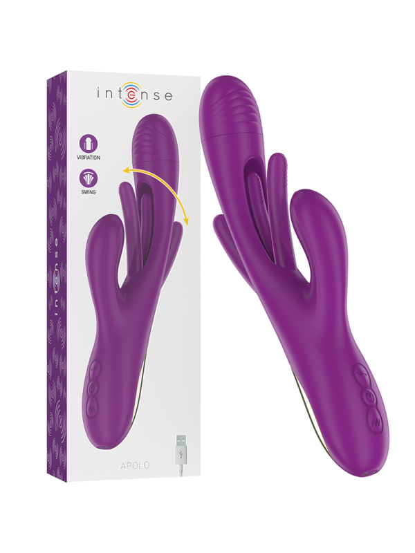 INTENSE - APOLO VIBRATORE MULTIFUNZIONE RICARICABILE 7 VIBRAZIONI CON 