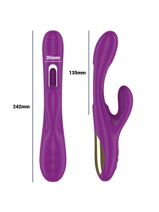 INTENSE - APOLO VIBRATORE MULTIFUNZIONE RICARICABILE 7 VIBRAZIONI CON 