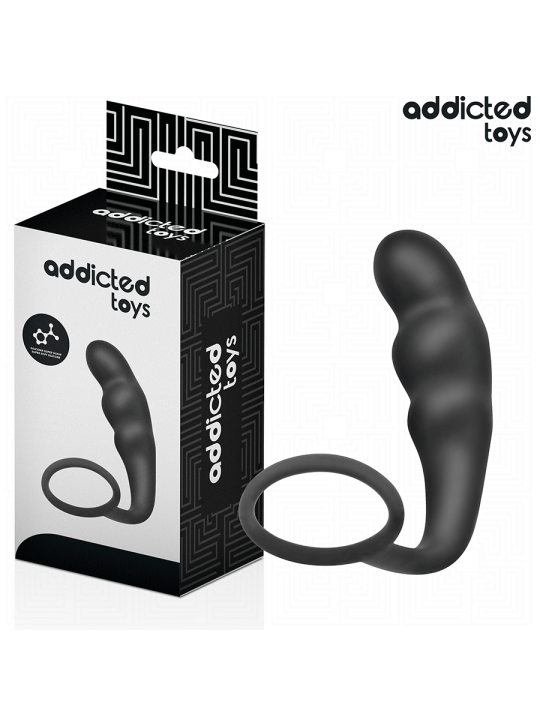 ADDICTED TOYS - PLUG ANAL CON ANILLO SILICONA MODELO 4