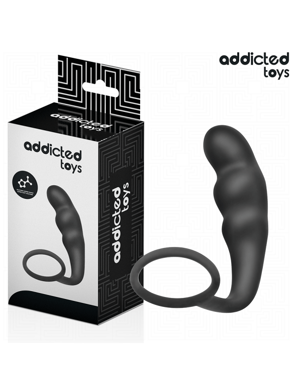 ADDICTED TOYS - PLUG ANAL CON ANILLO SILICONA MODELO 4