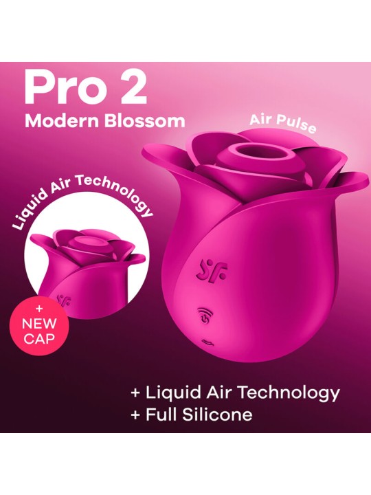 SATISFYER - AIR PULSE PRO 2 MODERN BLOSSOM VIBRATOR