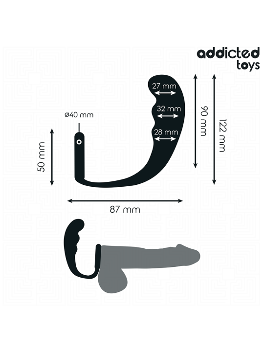 ADDICTED TOYS - PLUG ANAL AVEC ANNEAU MODÈLE 4