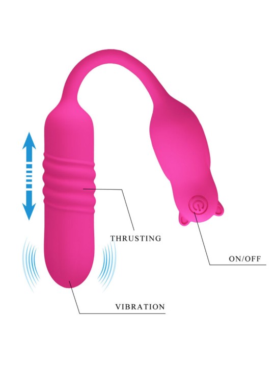 PRETTY LOVE - NOBIKUMA BALLE VIBRANTE EN SILICONE ROSE