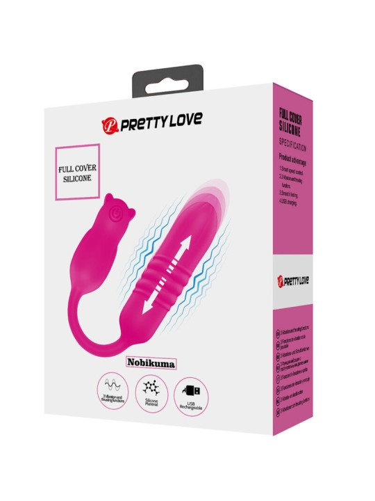 PRETTY LOVE - NOBIKUMA PINK SILICONE VIBRATING BULLET