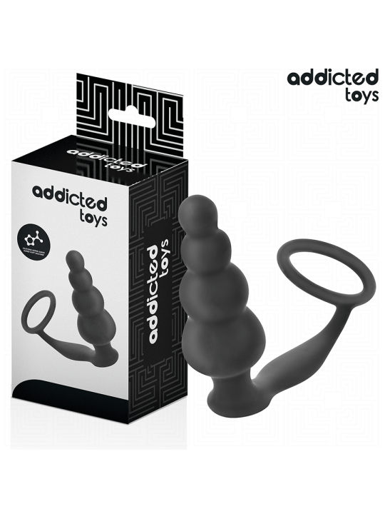 ADDICTED TOYS - PLUG ANAL COM ANEL MODELO 5