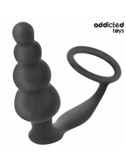 ADDICTED TOYS - PLUG ANAL CON ANILLO SILICONA MODELO 5