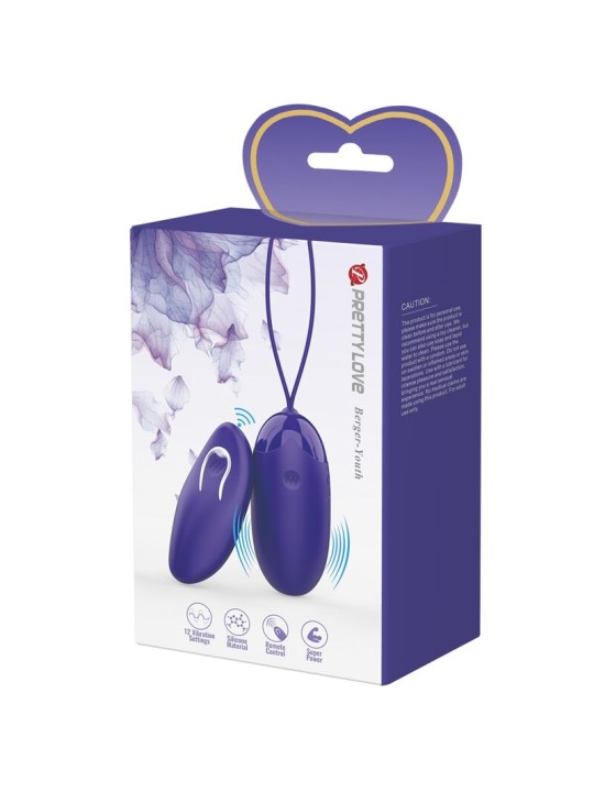 PRETTY LOVE - BERGER YOUTH FERNBEDIENUNG VIBRIERENDES EI VIOLETT