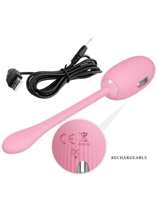PRETTY LOVE - DOREEN PINK RECHARGEABLE VIBRATING EGG