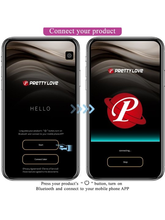 PRETTY LOVE - OEUF VIBRANT RECHARGEABLE CATALINA ROSE APP