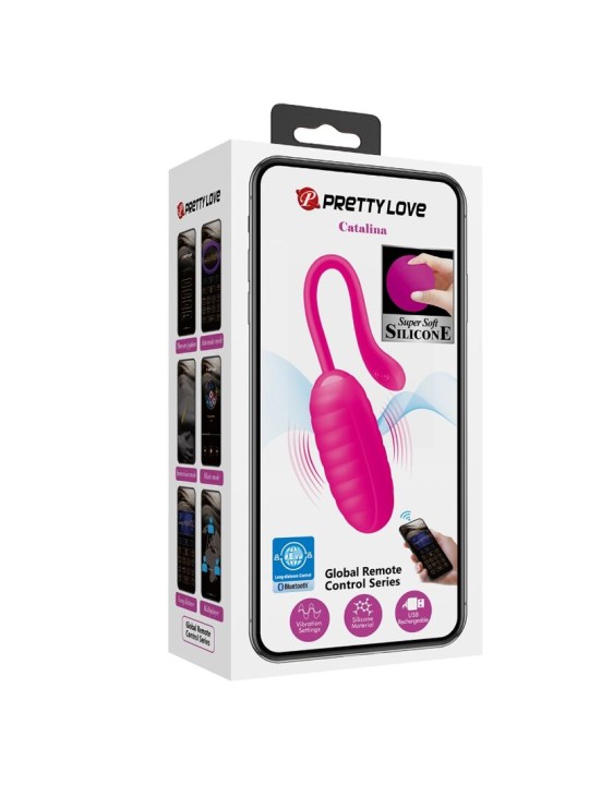 PRETTY LOVE - CATALINA OPLAADBARE VIBRATIE-EI ROZE APP