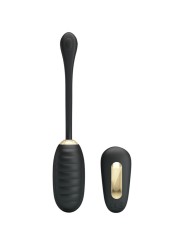 PRETTY LOVE - DOREEN LUXURY RECARREGÁVEL VIBRADOR OVO PRETO CONTROLE R