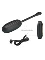 PRETTY LOVE - DOREEN LUXURY RECARREGÁVEL VIBRADOR OVO PRETO CONTROLE R