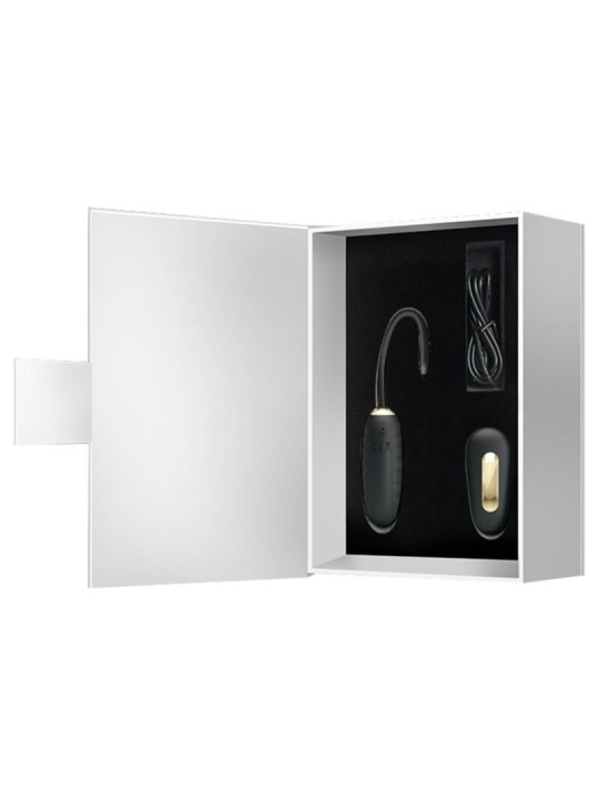 PRETTY LOVE - DOREEN LUXURY RECARREGÁVEL VIBRADOR OVO PRETO CONTROLE R