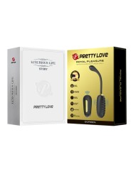 PRETTY LOVE - DOREEN LUXURY RECARREGÁVEL VIBRADOR OVO PRETO CONTROLE R