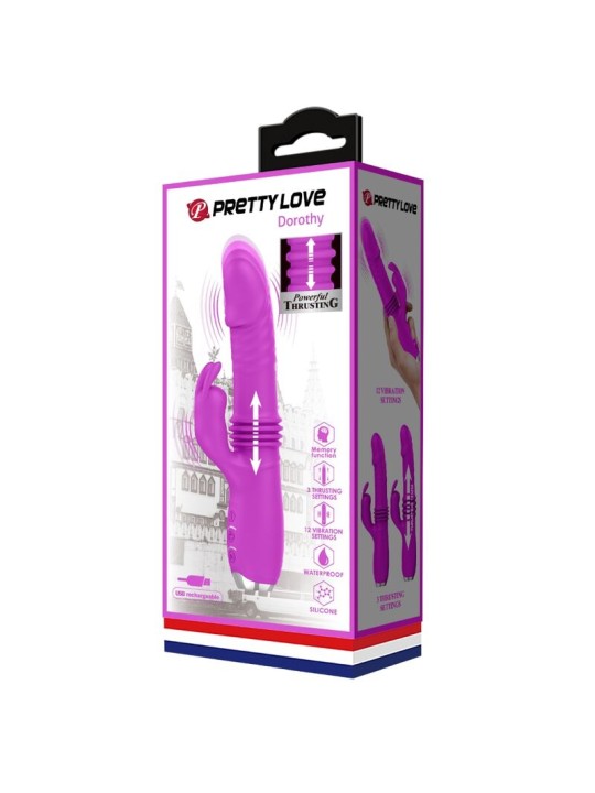 PRETTY LOVE - DOROTHY PURPLE WIEDERAUFLADBARER KANINCHENVIBRATOR
