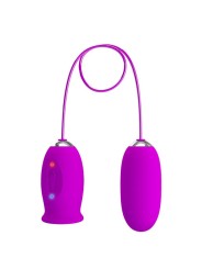 PRETTY LOVE - VIBRATEUR RECHARGEABLE DAISY DUAL EGG VIOLET