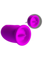 PRETTY LOVE - DAISY HUEVO DUAL VIBRADOR RECARGABLE MORADO