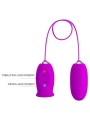 PRETTY LOVE - DAISY DUAL EGG RECHARGEABLE VIBRATOR PURPLE