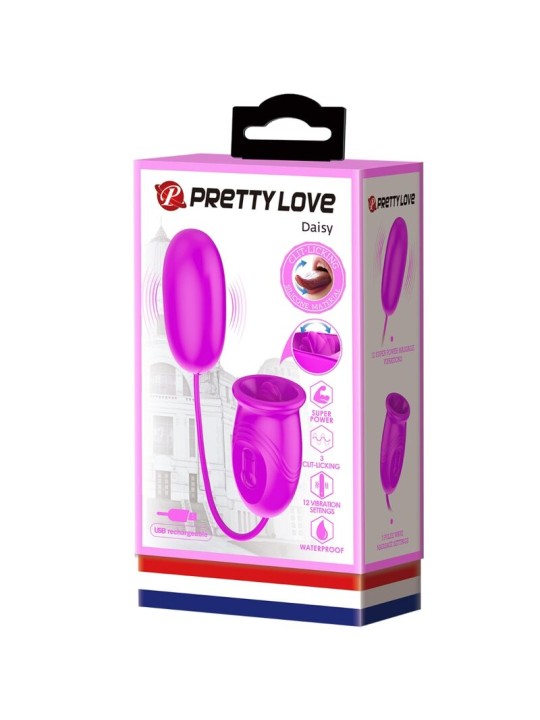 PRETTY LOVE - DAISY DUAL EGG WIEDERAUFLADBARER VIBRATOR LILA