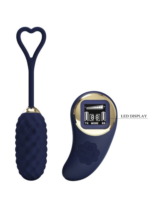 PRETTY LOVE - VIVIAN VIBRERENDE EI AFSTANDSBEDIENING BLAUW