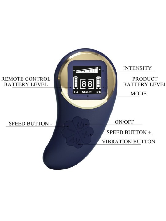PRETTY LOVE - VIVIAN BLUE REMOTE CONTROL VIBRATING EGG