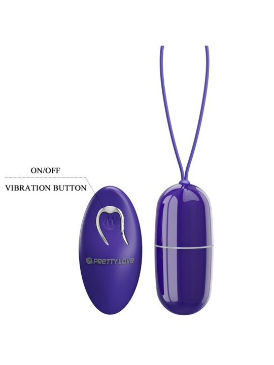 PRETTY LOVE - ARVIN YOUTH HUEVO VIBRADOR CONTROL REMOTO VIOLETA