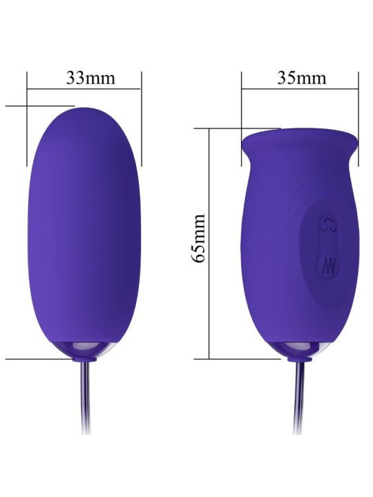 PRETTY LOVE - DAISY YOUTH VIOLET RECHARGEABLE VIBRATOR STIMULATOR