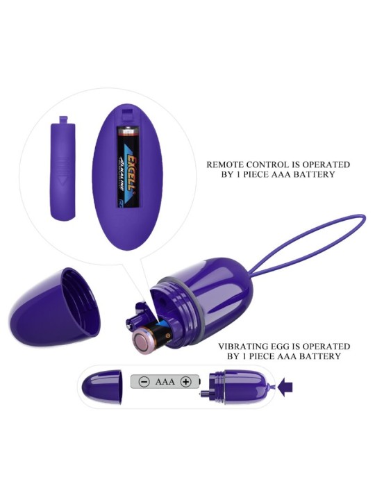 PRETTY LOVE - SELKIE YOUTH MINI OVO VIBRATÓRIO VIOLETA CONTROLE REMOTO