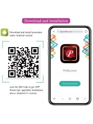 PRETTY LOVE - VIBRIERENDES EI DER NYMPHE, APP-GESTEUERT, LILA